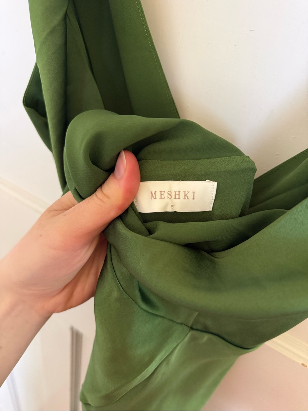 Meshki Emerald Green Backless Cowl-Back Maxi Dress - Picture 6 of 6